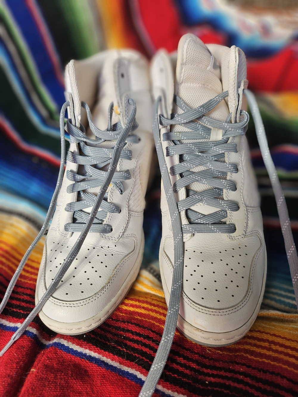Nike Wedge Dunk Sky Hi Essential White/Dove Grey US Size 8, 644877-102